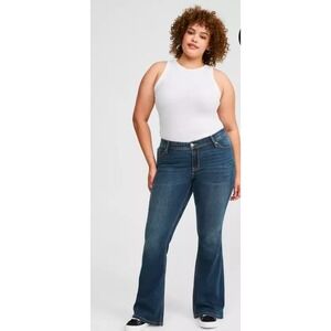 Torrid Super Stretch‎ Luxe Bootcut Jeans Dark Wash Size 12R